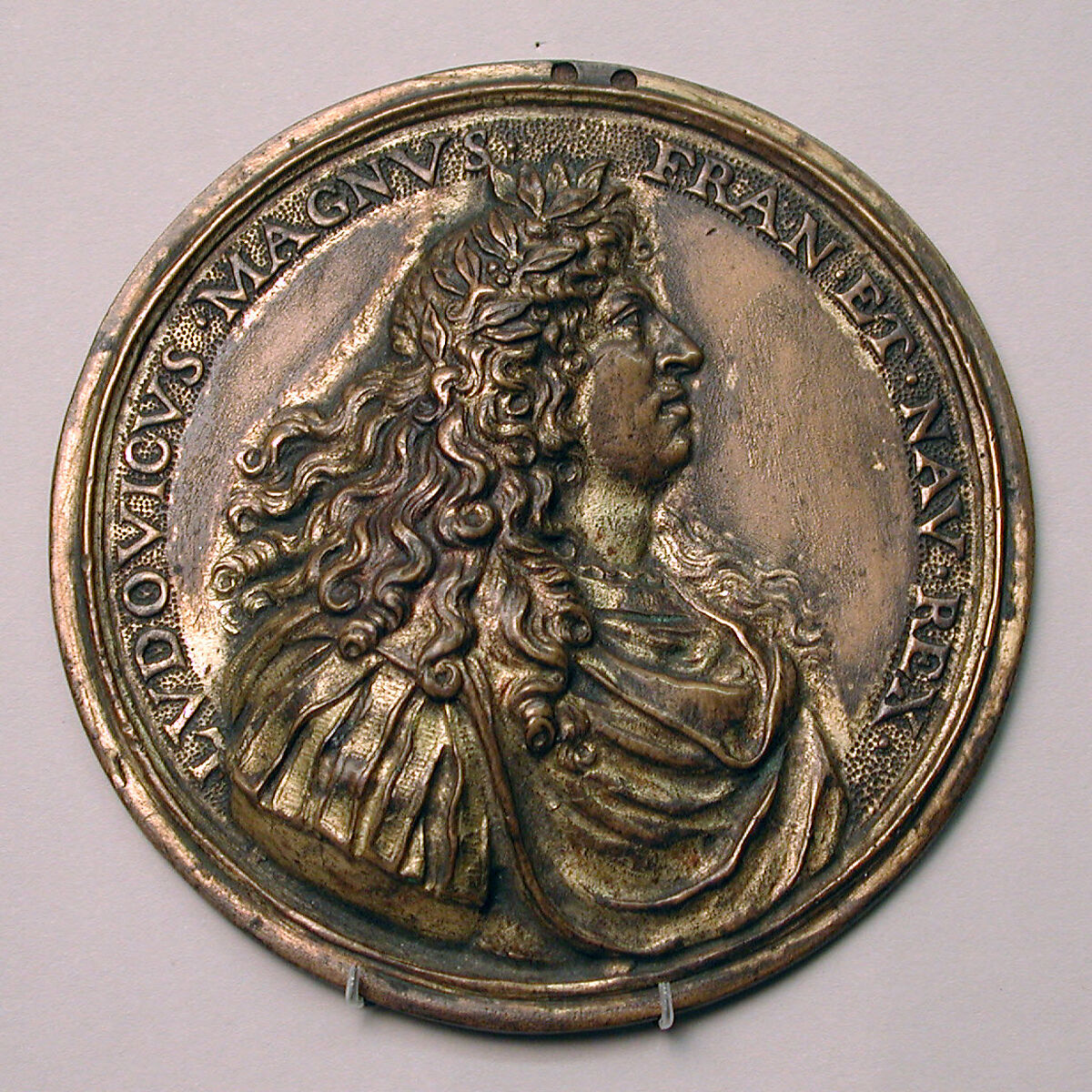 Louis XIV, Bronze with remnants of gilt, French 