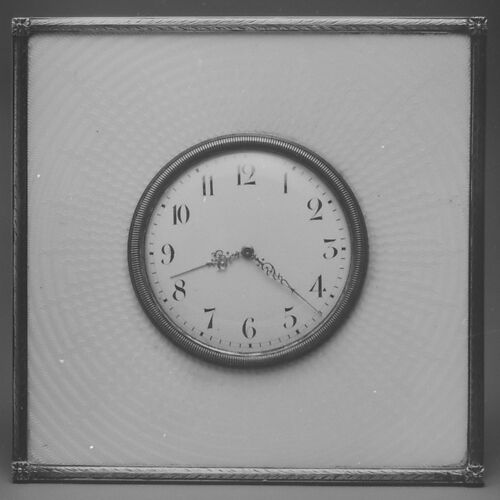 Easel clock (one of a pair)