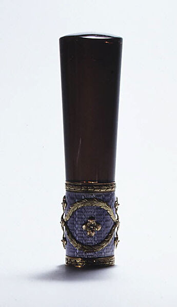 Parasol handle, Silver, gold, enamel, Russian 