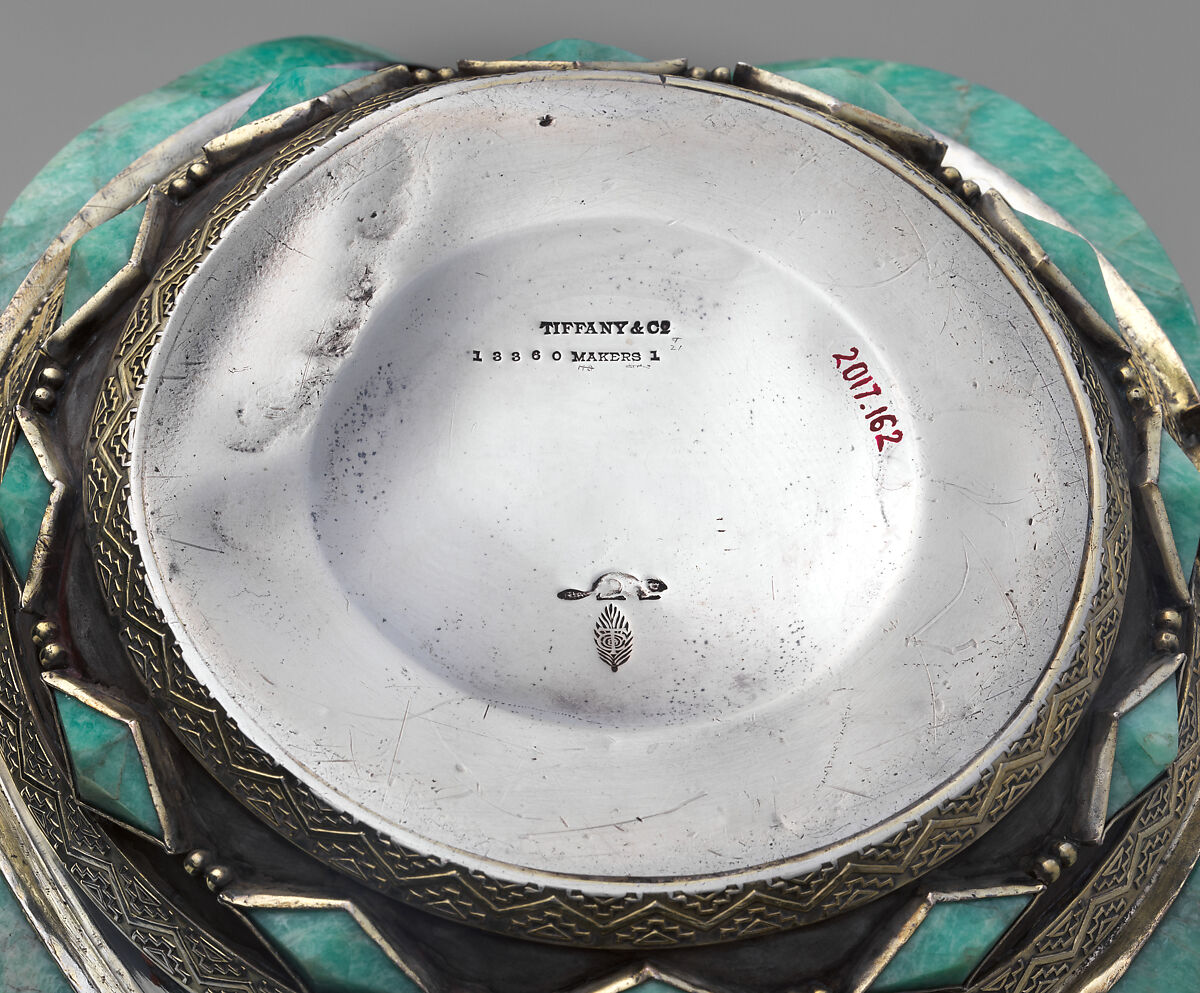 Vase, Tiffany &amp; Co. (1837–present), Silver, silver-gilt, freshwater baroque pearls, amazonite, opals., American