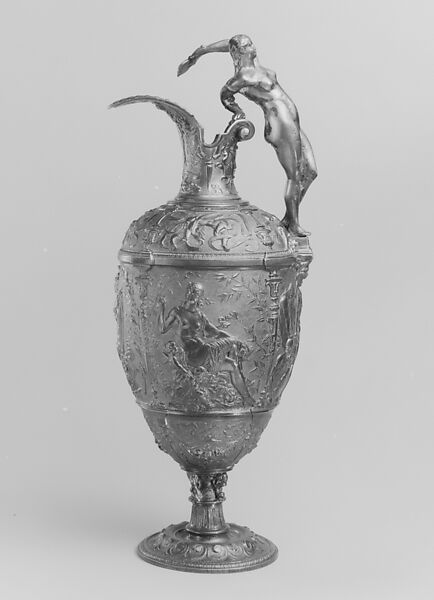 Ewer, Jules-Paul Brateau (French, 1844–1923), Pewter, French 