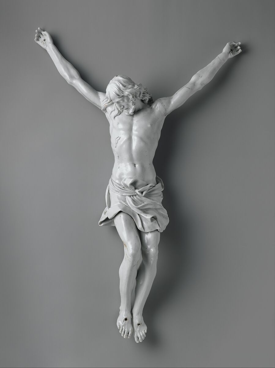 Corpus from a crucifix, Doccia Porcelain Manufactory (Italian, 1737–1896), Hard-paste porcelain, Italian, Florence 