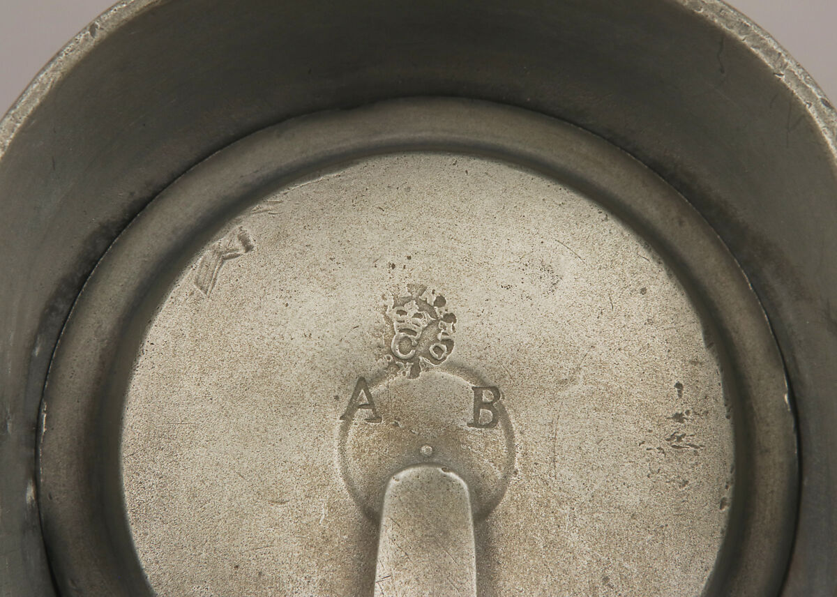 Flagon, Pewter, French, Nemours