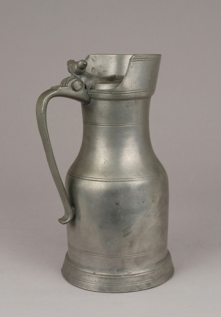 Flagon, Pewter, French, Nemours 