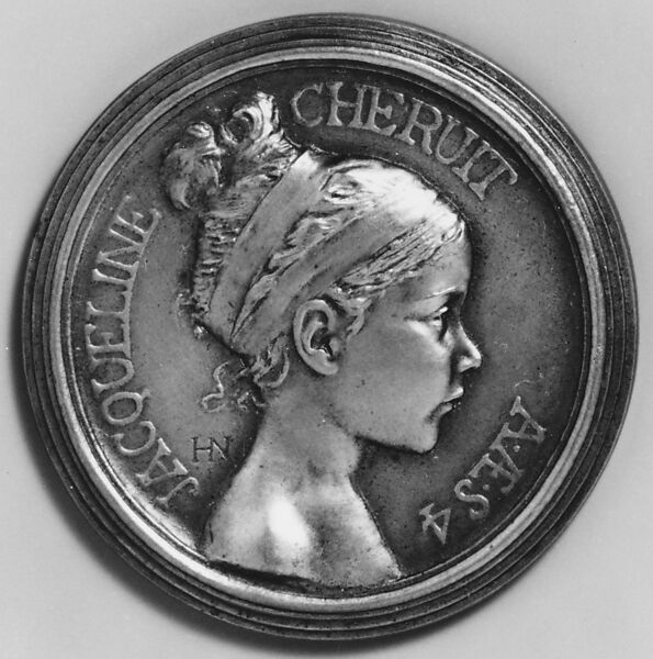 Jacqueline Cheruit at the age of four, Medalist: Henry Nocq (French, 1868–1944), Bronze, French 