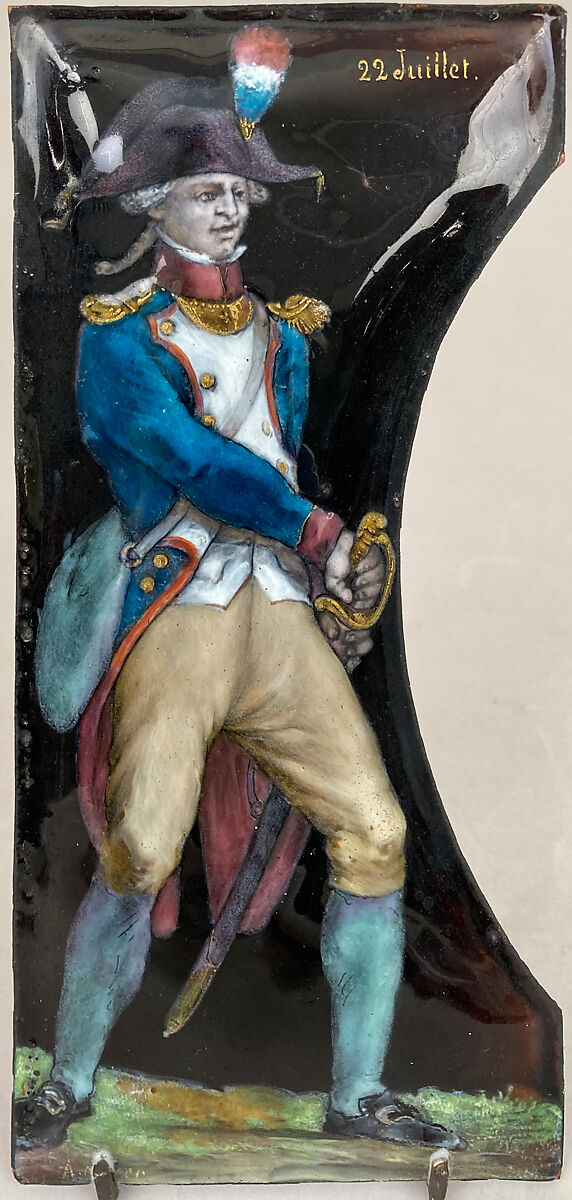 A French Military Officer, Alfred-Bernard Meyer (French, Paris 1832–1904 Paris), Painted enamel on copper, partly gilt, French, Paris 