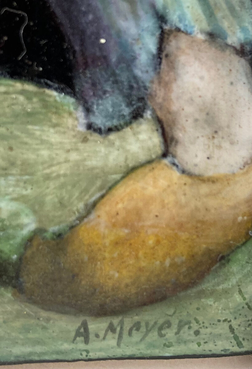 A French Soldier, Alfred-Bernard Meyer (French, Paris 1832–1904 Paris), Painted enamel on copper, partly gilt, French, Paris