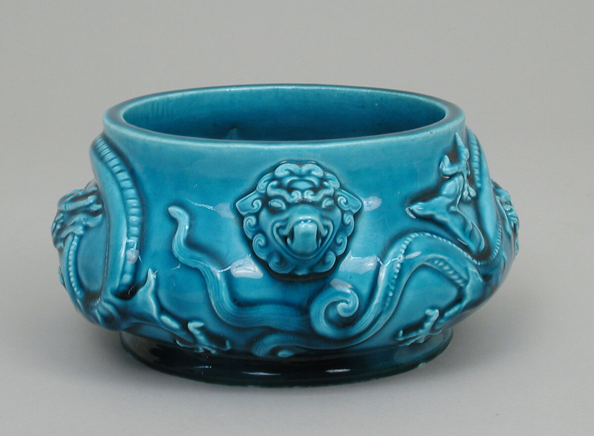 "Bleu de Deck" bowl, Joseph-Théodore Deck (French, Guebwiller, Alsace 1823–1891 Paris), Glazed earthenware, French, Paris