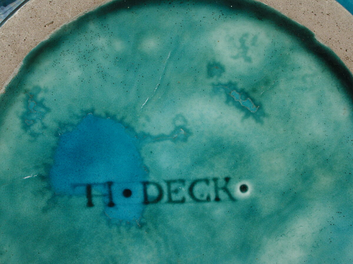 "Bleu de Deck" bowl, Joseph-Théodore Deck (French, Guebwiller, Alsace 1823–1891 Paris), Glazed earthenware, French, Paris