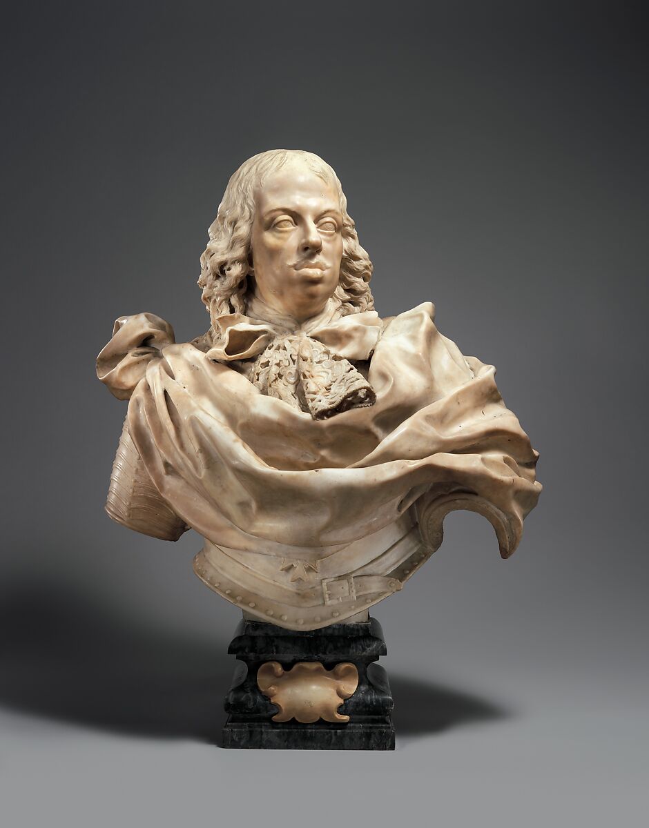 Cosimo III de' Medici (1642–1723), Grand Duke of Tuscany, Giovanni Battista Foggini (Italian, Florence 1652–1725 Florence), Marble with base of gray marble, Italian, Florence 