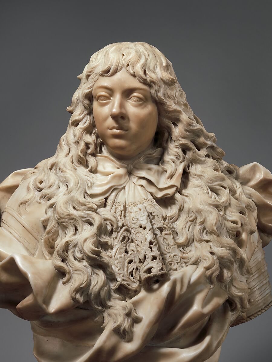 Ferdinando de' Medici, Grand Prince of Tuscany, Giovanni Battista Foggini (Italian, Florence 1652–1725 Florence), Marble, gray marble, Italian, Florence