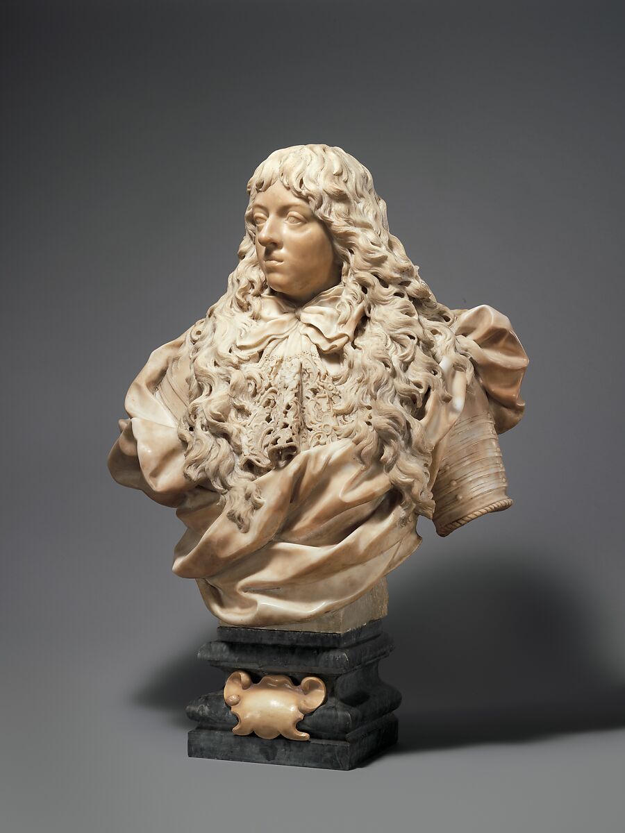 Ferdinando de' Medici, Grand Prince of Tuscany, Giovanni Battista Foggini (Italian, Florence 1652–1725 Florence), Marble, gray marble, Italian, Florence