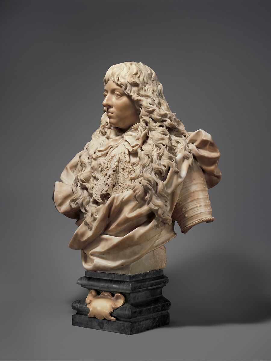 Ferdinando de' Medici, Grand Prince of Tuscany, Giovanni Battista Foggini (Italian, Florence 1652–1725 Florence), Marble, gray marble, Italian, Florence