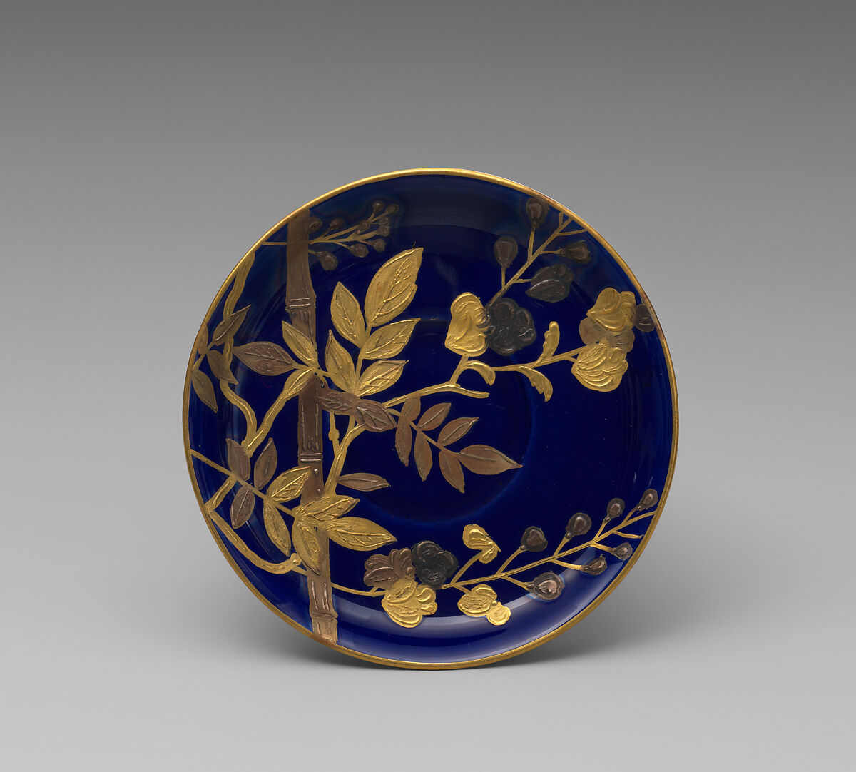 Cup and saucer, Hard-paste porcelain, British