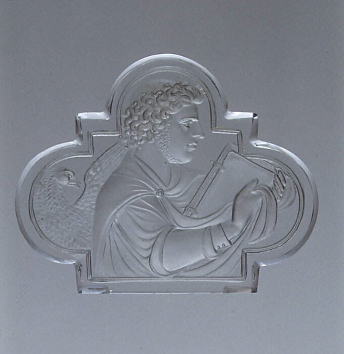 The Four Evangelists, Attributed to Valerio Belli (Il Vicentino) (1468–1546), Rock crystal and fruitwood, Italian, Vicenza crystal with European stand