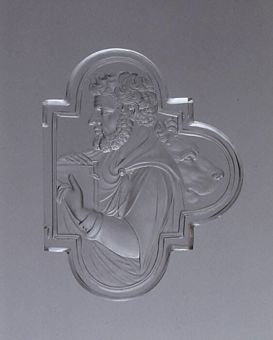 The Four Evangelists, Attributed to Valerio Belli (Il Vicentino) (1468–1546), Rock crystal and fruitwood, Italian, Vicenza crystal with European stand