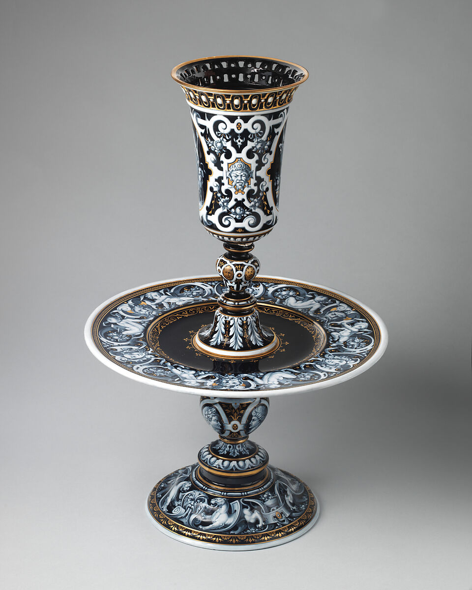 Centerpiece, Minton(s) (British, Stoke-on-Trent, 1793–present), Porcelain, enameled and gilt, British, Stoke-on-Trent, Staffordshire