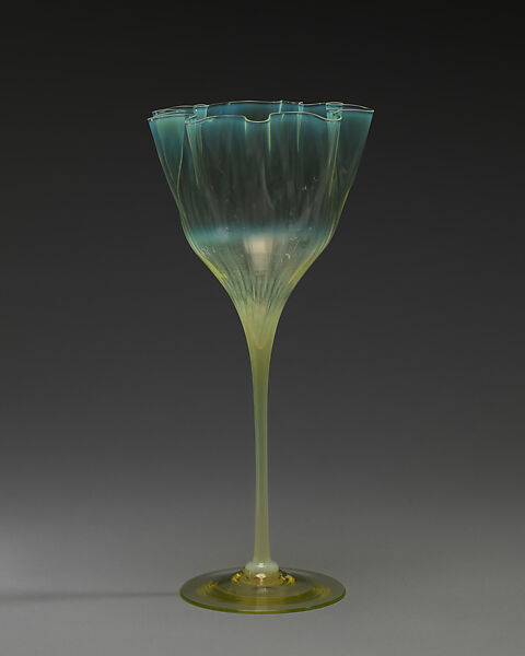 Vase, James Powell and Sons, “Straw opal” glass, British, London 