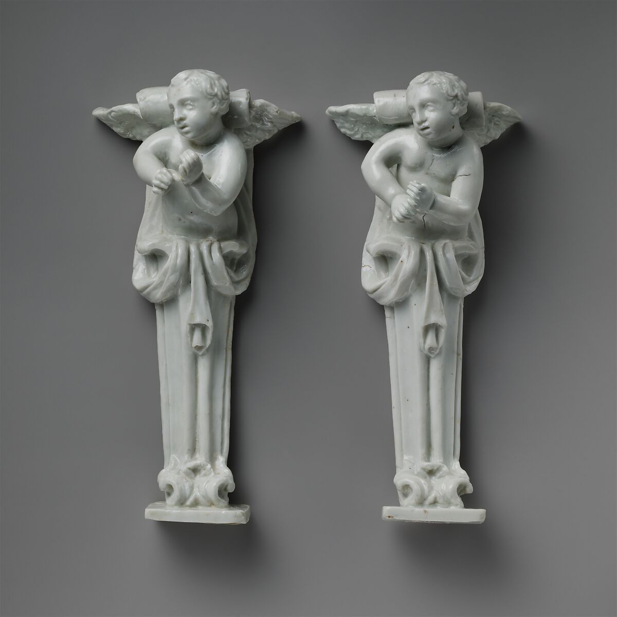 Pair of terms, Doccia Porcelain Manufactory (Italian, 1737–1896), Hard-paste porcelain, Italian, Florence 