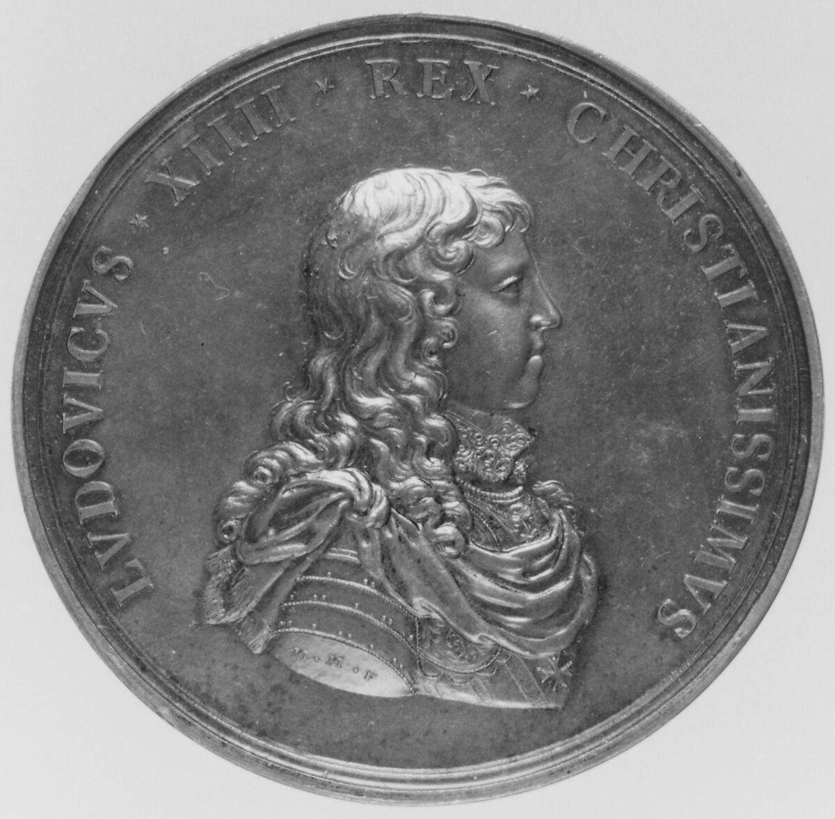 Louis XIV, Medalist: Michel Molart (French, Dieppe 1641–1713 Dieppe), Bronze, French 