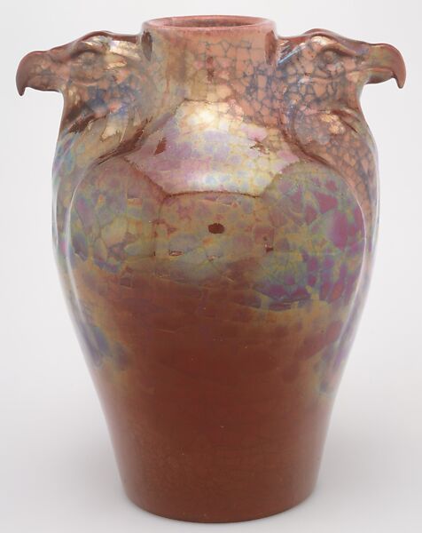 Vase, Designed by Karl F.C. Hansen-Reistrup (1863–?), Glazed earthenware, Danish, Naestved 
