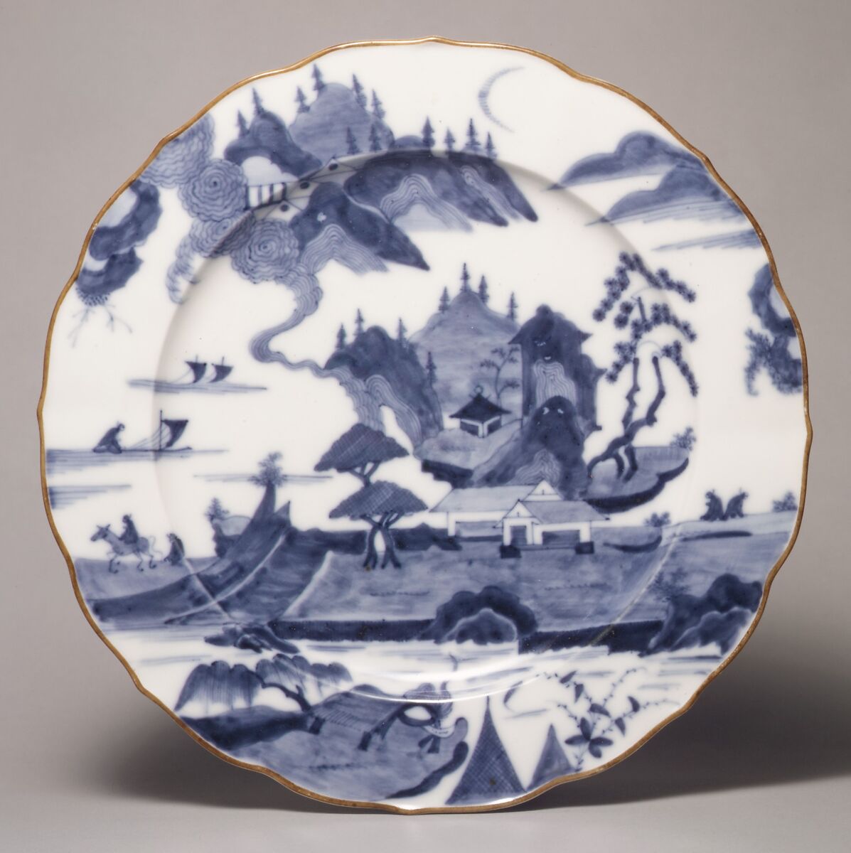 Plate, Amstel, Hard-paste porcelain, Dutch, Amstel 