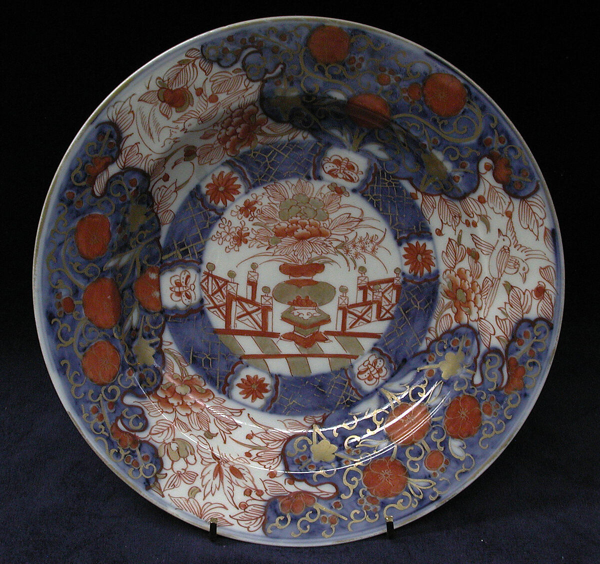 Plate, Hard-paste porcelain, possibly Chinese 