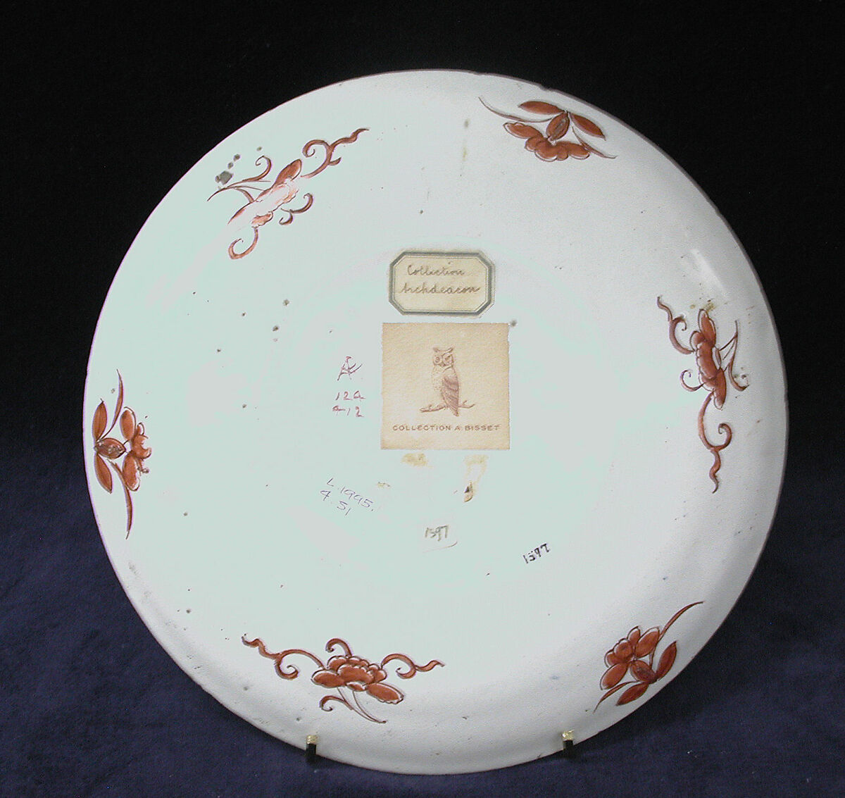 Plate, Tin-glazed earthenware, Dutch, Delft