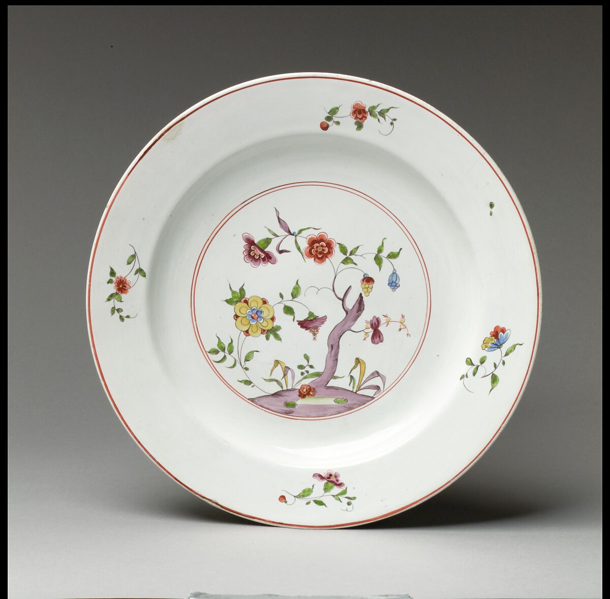 Plate, Tin-glazed earthenware, Swiss, Zurich 