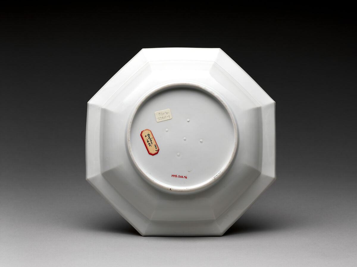 Dish with the Chinese story of Sima Guang, Hard-paste porcelain painted with colored enamels over transparent glaze (Hizen ware; Kakiemon type), Japanese, for European market