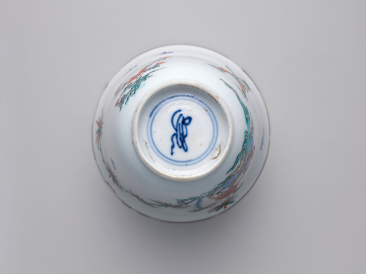 Cup and saucer with the Chinese story of Sima Guang, Hard-paste porcelain decorated with colored enamels over transparent glaze (Jingdezhen ware), Chinese with Dutch decoration