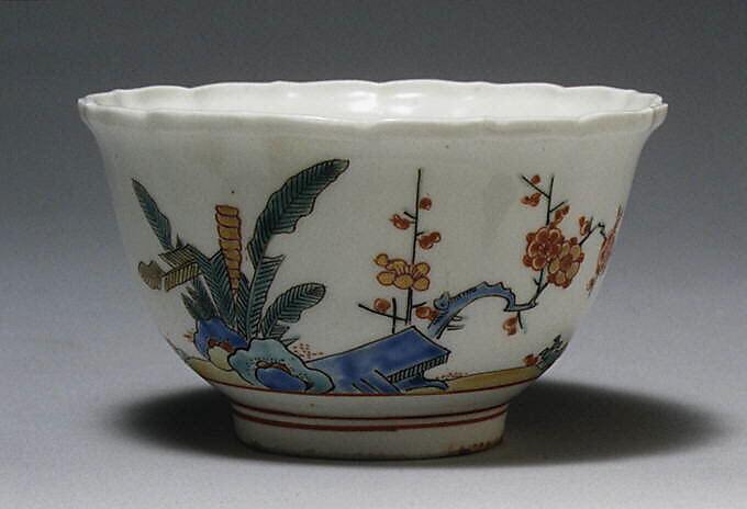 Pair of bowls, Hard-paste porcelain, Japanese, for European market 