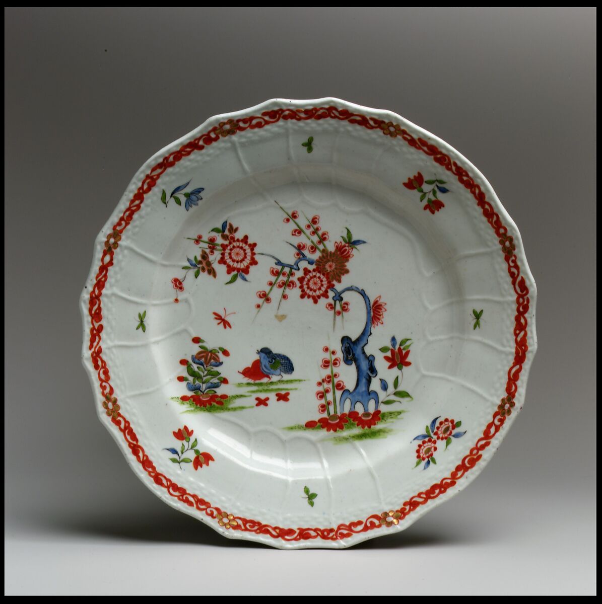 Plate, Tournai (Belgian, established ca. 1750), Soft-paste porcelain, Belgian, Tournai 