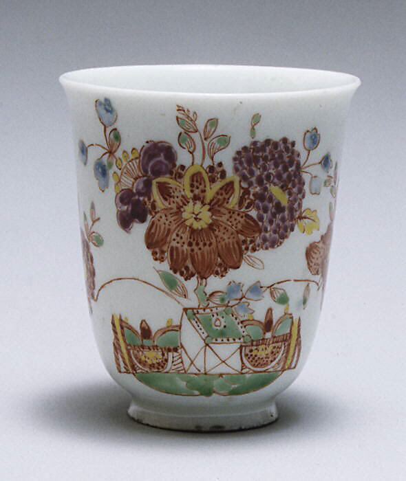 Beaker, Doccia Porcelain Manufactory (Italian, 1737–1896), Hard-paste porcelain, Italian, Florence 