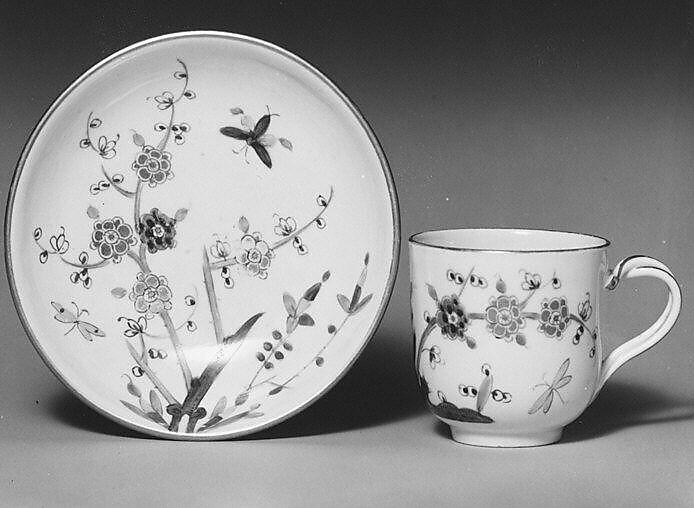 Cup and saucer, Imperial Porcelain Manufactory  (Vienna, 1744–1864), Hard-paste porcelain, Austrian, Vienna 