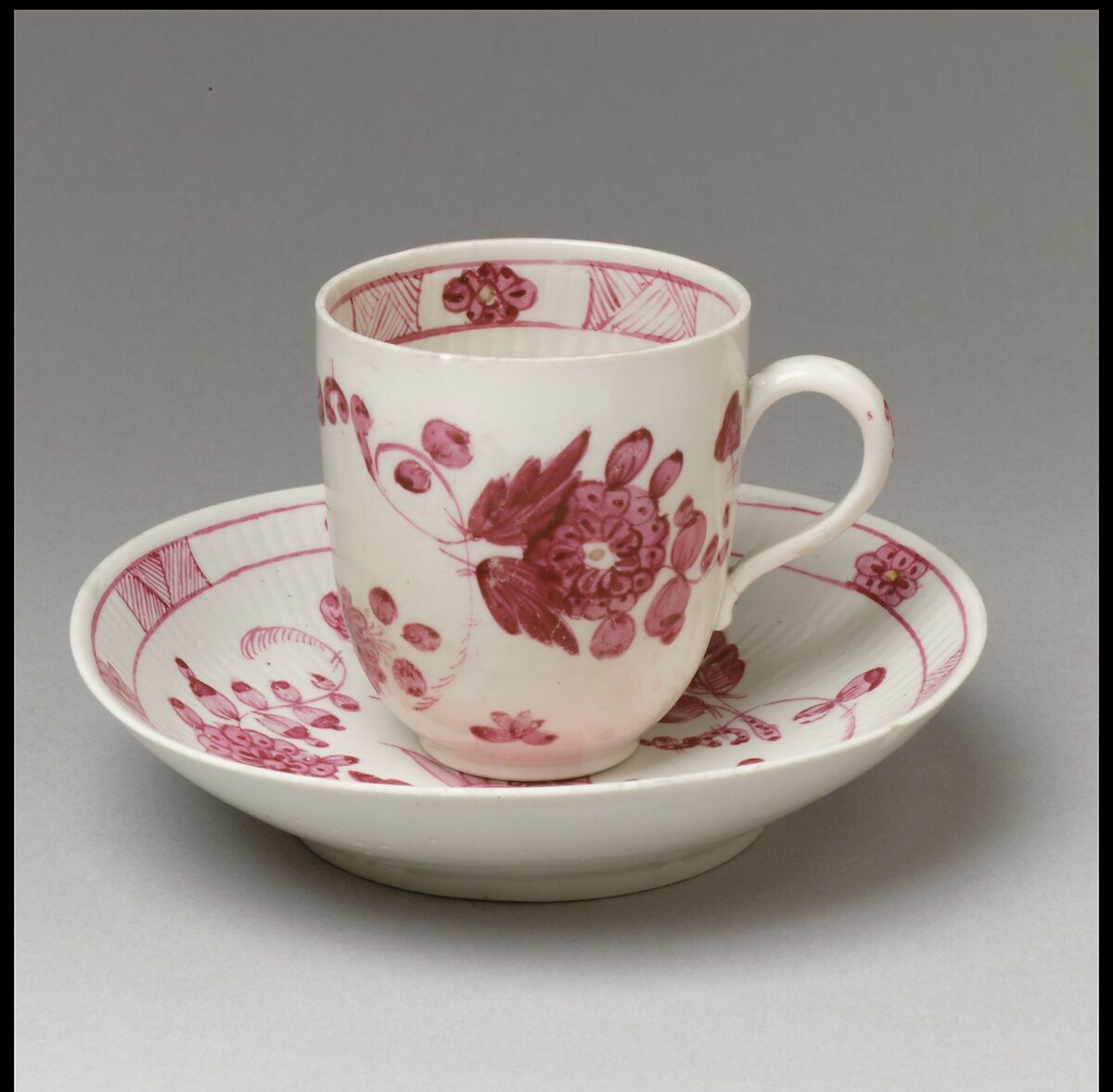 Cup and saucer, possibly Rauenstein Porcelain Manufactory, Hard-paste porcelain, German, possibly Thuringia, Rauenstein 