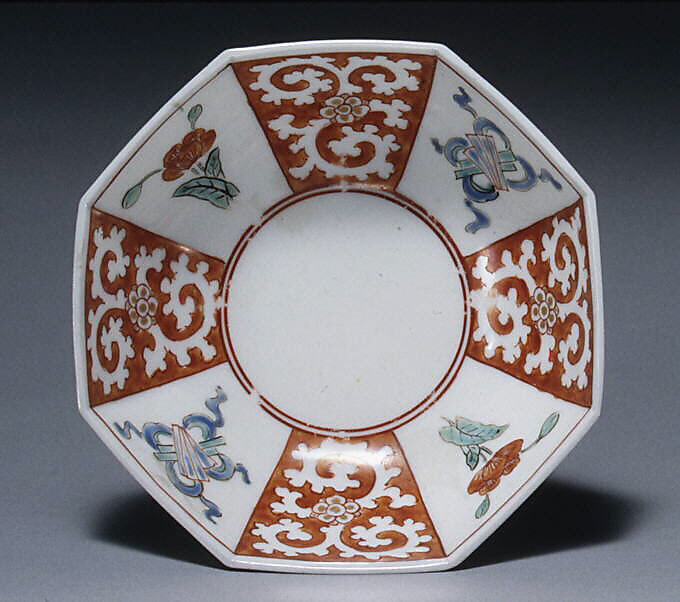 Bowl, Hard-paste porcelain, Japanese, for European market 