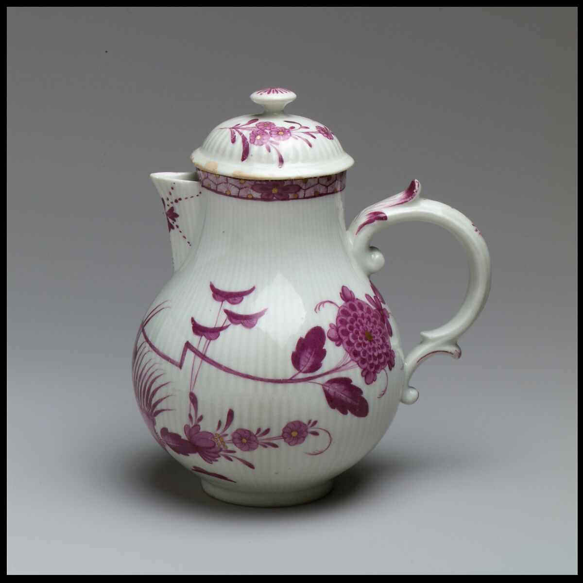 Milk jug with cover, Zurich Pottery and Porcelain Factory (Swiss, founded 1763), Hard-paste porcelain, Swiss, Zurich 