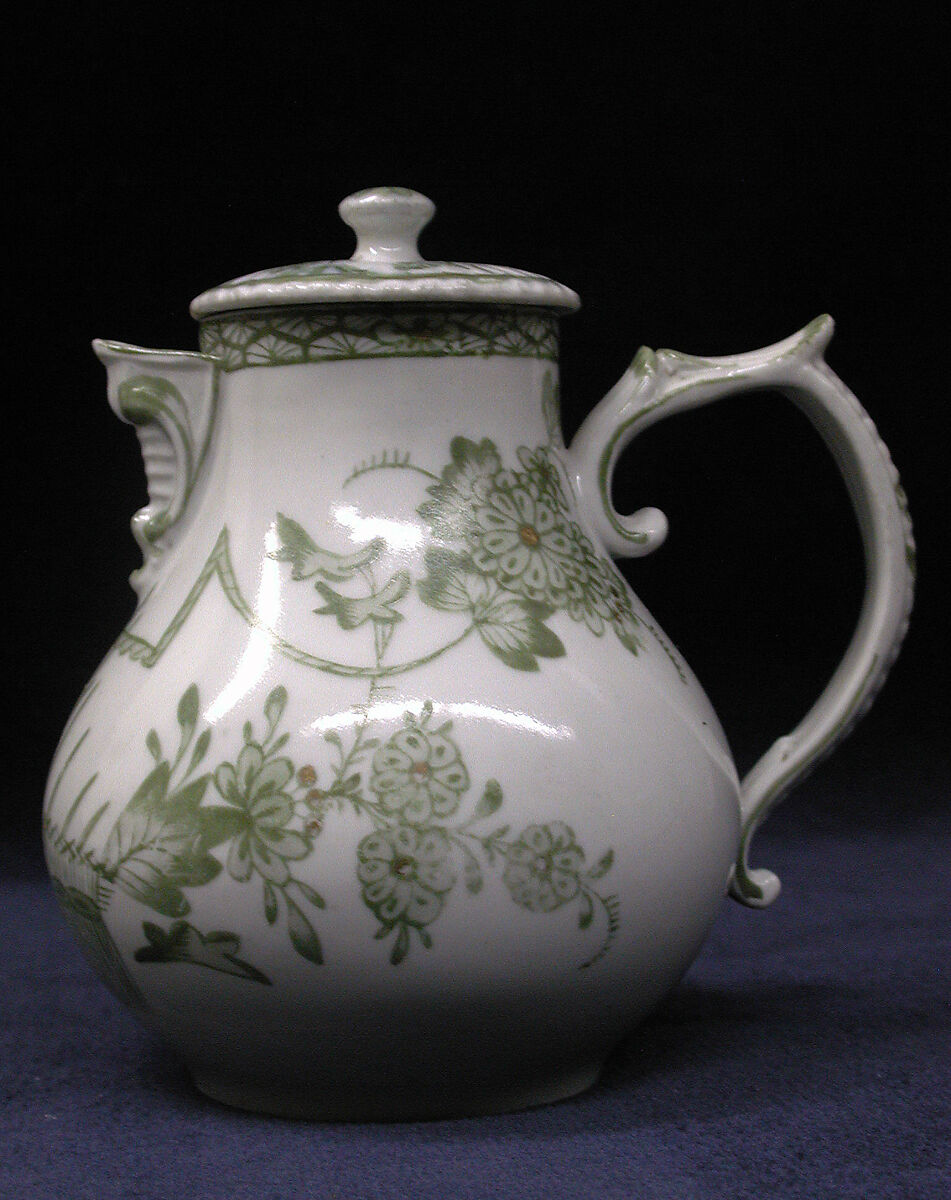 Milk jug with cover, Zurich Pottery and Porcelain Factory (Swiss, founded 1763), Hard-paste porcelain, Swiss, Zurich 