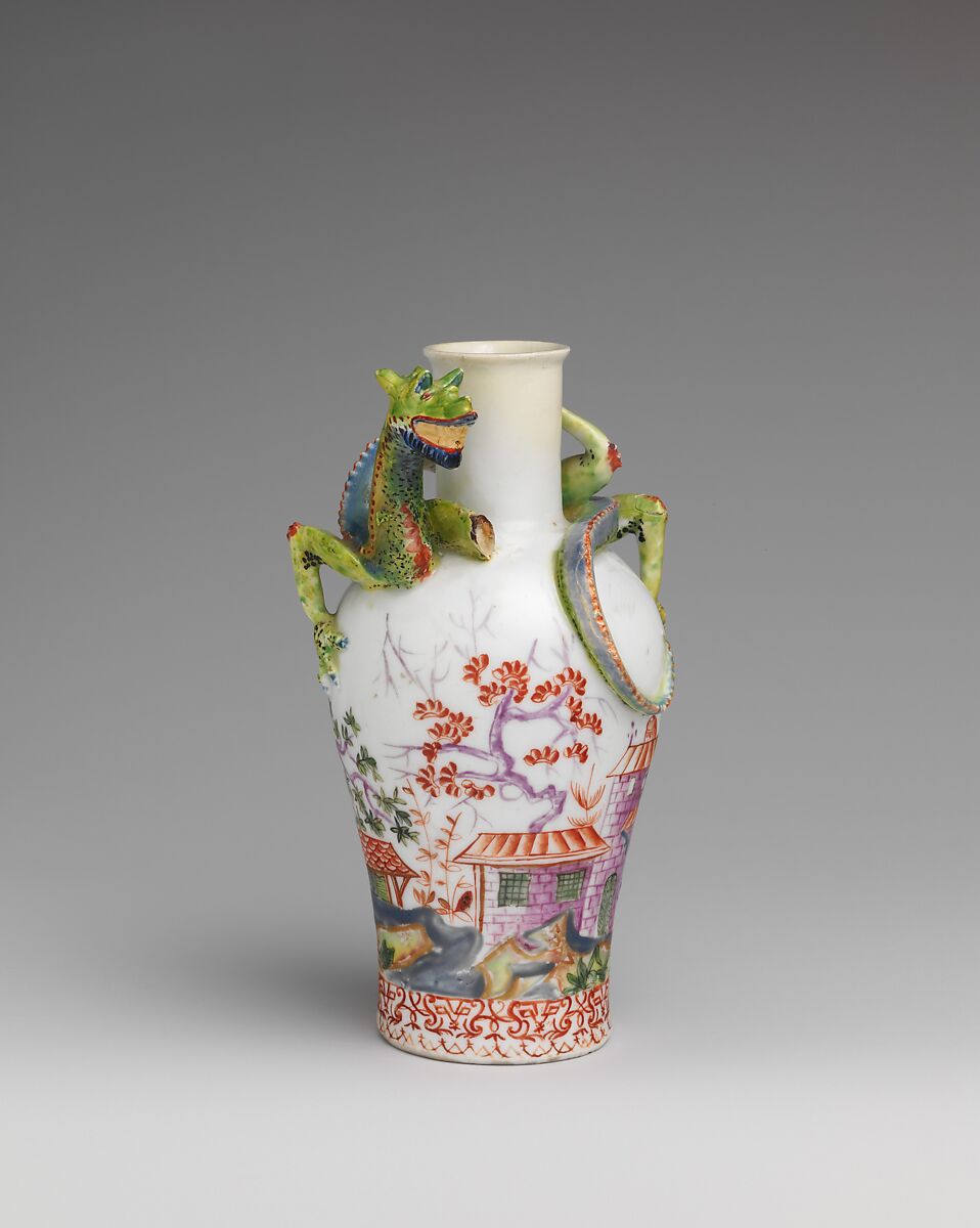 Vase (one of a pair), Vienna, Hard-paste porcelain, Austrian, Vienna 