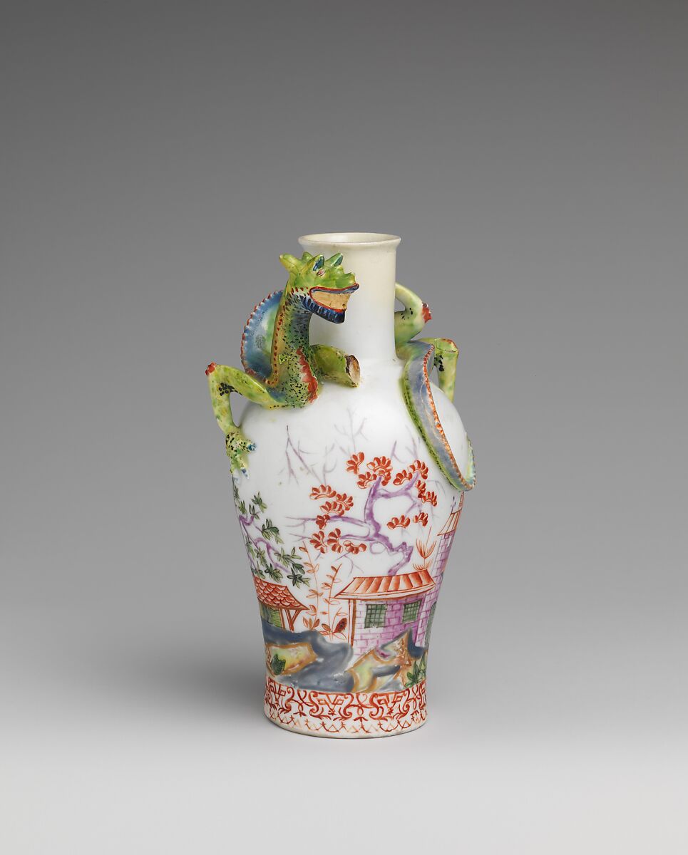Vase (one of a pair), Vienna, Hard-paste porcelain, Austrian, Vienna