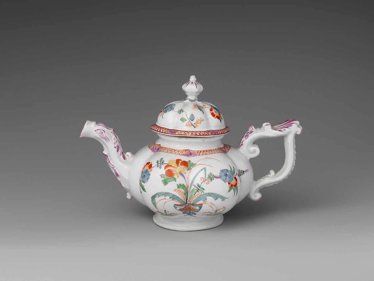 Teapot, Vienna, Hard-paste porcelain, Austrian, Vienna 