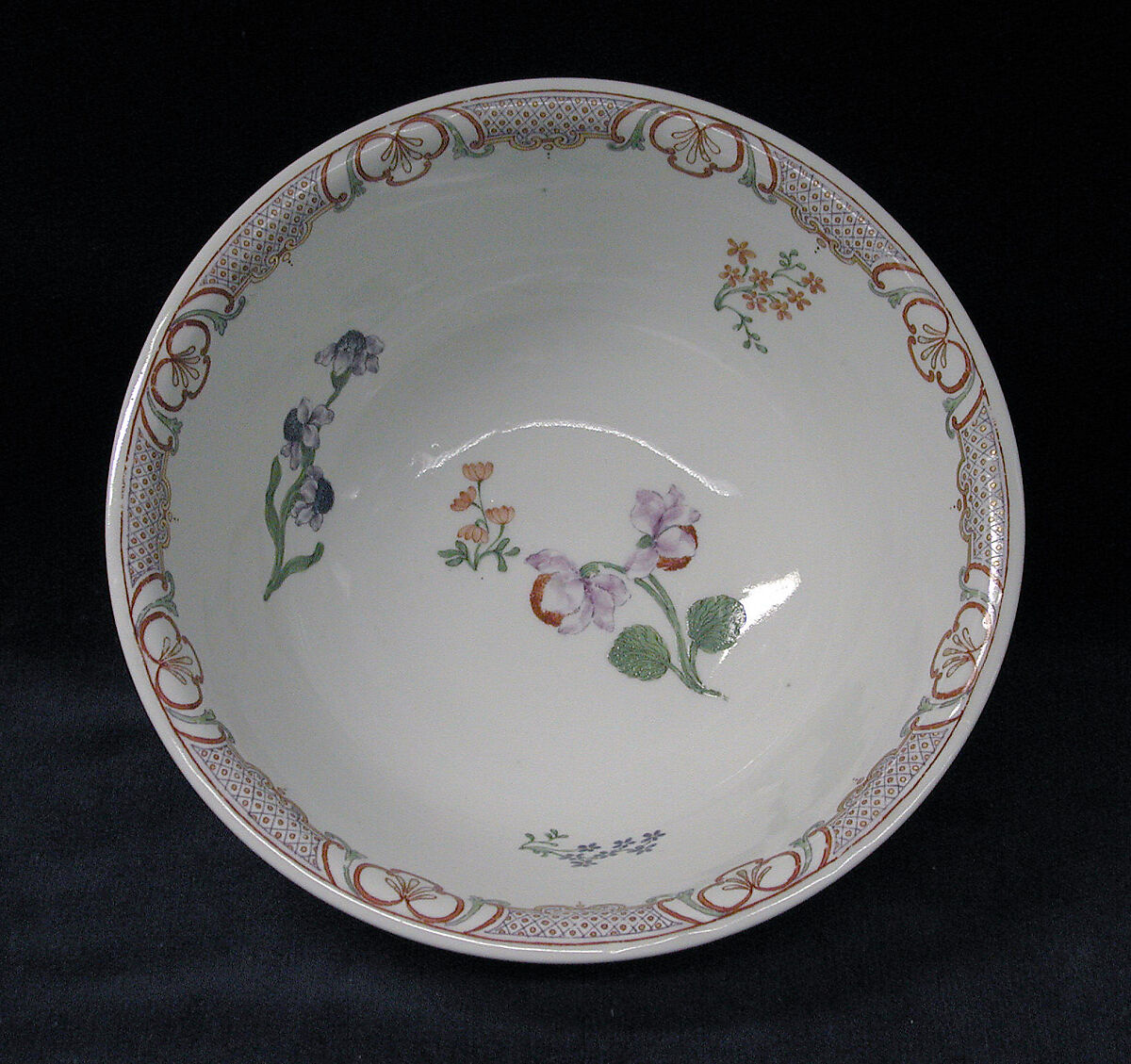 Slop bowl, Vienna, Hard-paste porcelain, Austrian, Vienna