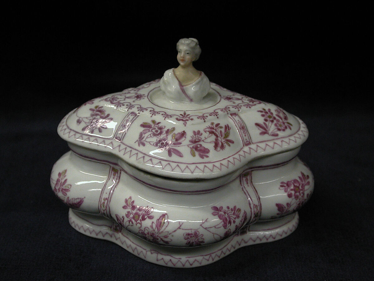 Box with cover, Meissen Manufactory (German, 1710–present), Hard-paste porcelain, German, Meissen 