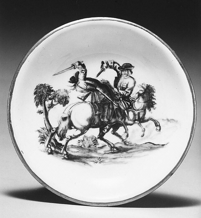 Cup and saucer, Vienna, Hard-paste porcelain, Austrian, Vienna