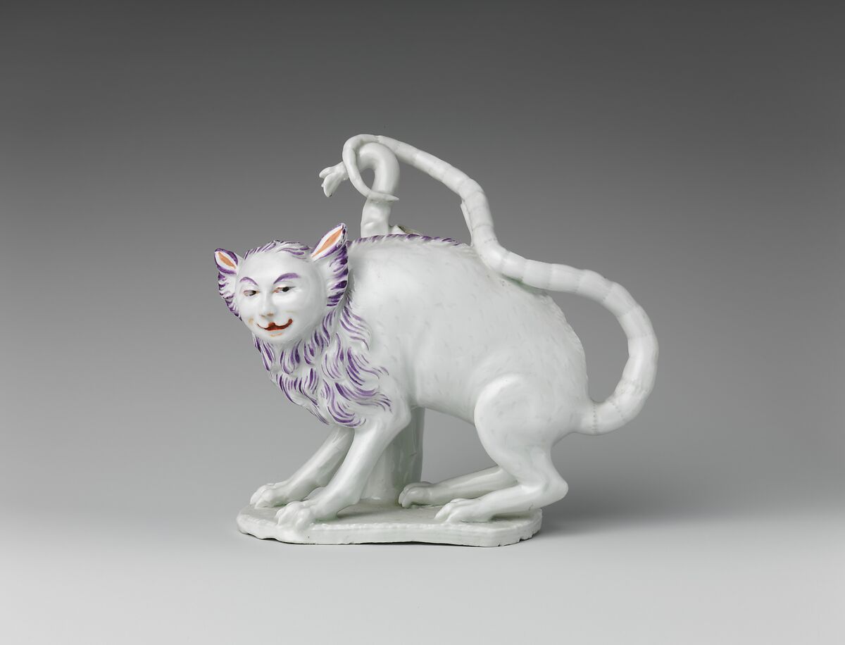 Manticore, Vienna, Hard-paste porcelain, Austrian, Vienna