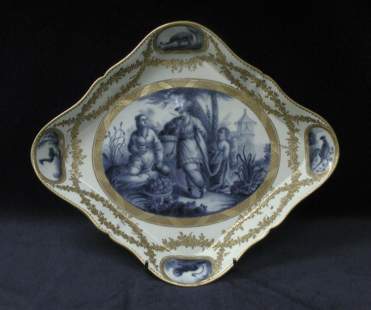 Tray, Frankenthal Porcelain Manufactory (German), Hard-paste porcelain, German, Frankenthal 