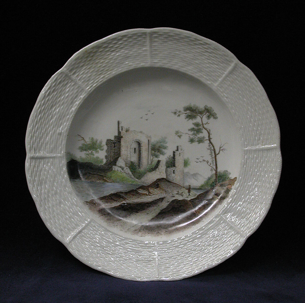 Plate, Zurich Pottery and Porcelain Factory (Swiss, founded 1763), Hard-paste porcelain, Swiss, Zurich 