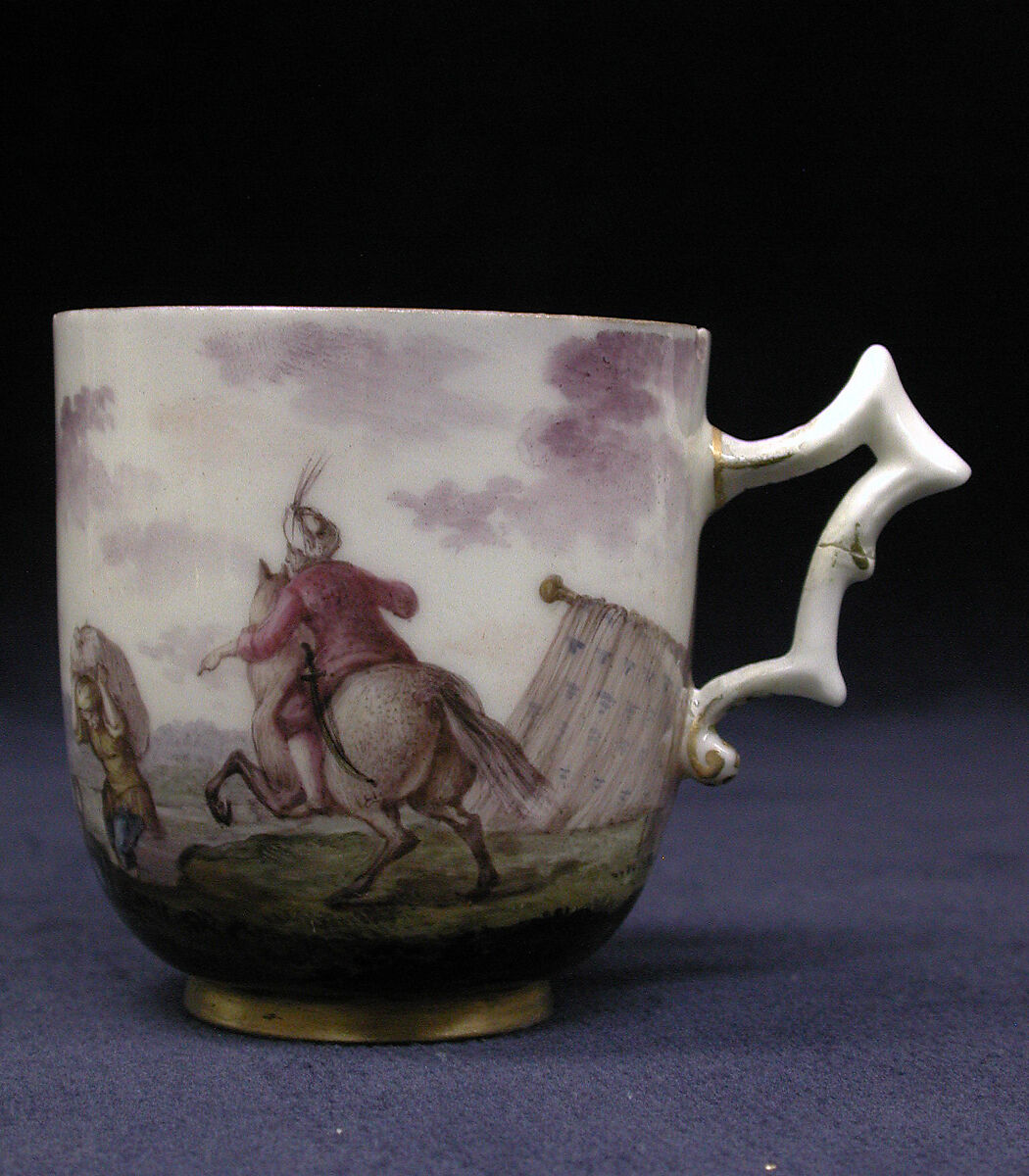 Cup (part of a service), Capodimonte Porcelain Manufactory (Italian, 1740/43–1759), Soft-paste porcelain, Italian, Naples
