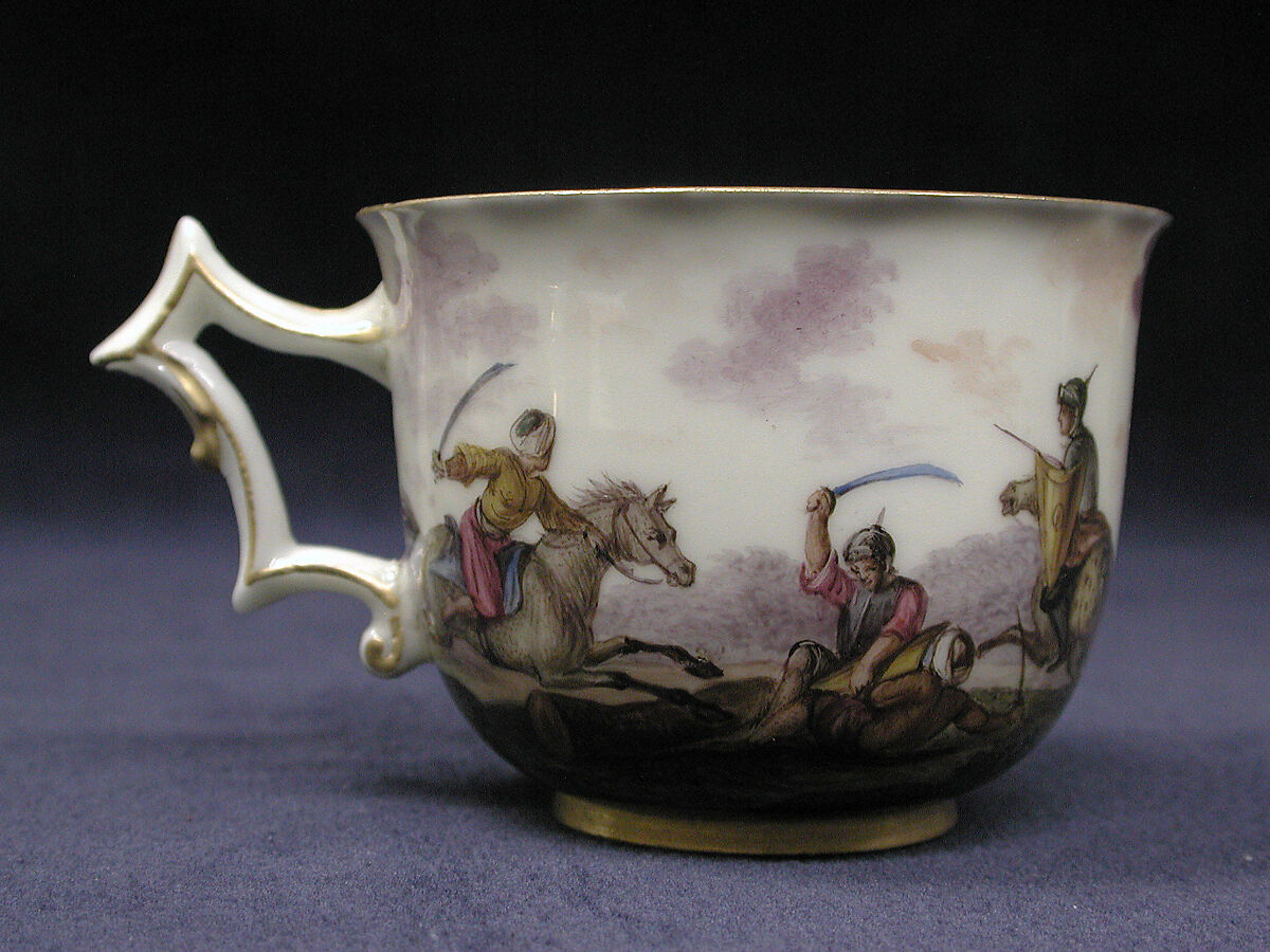 Cup (part of a service), Capodimonte Porcelain Manufactory (Italian, 1740/43–1759), Soft-paste porcelain, Italian, Naples 